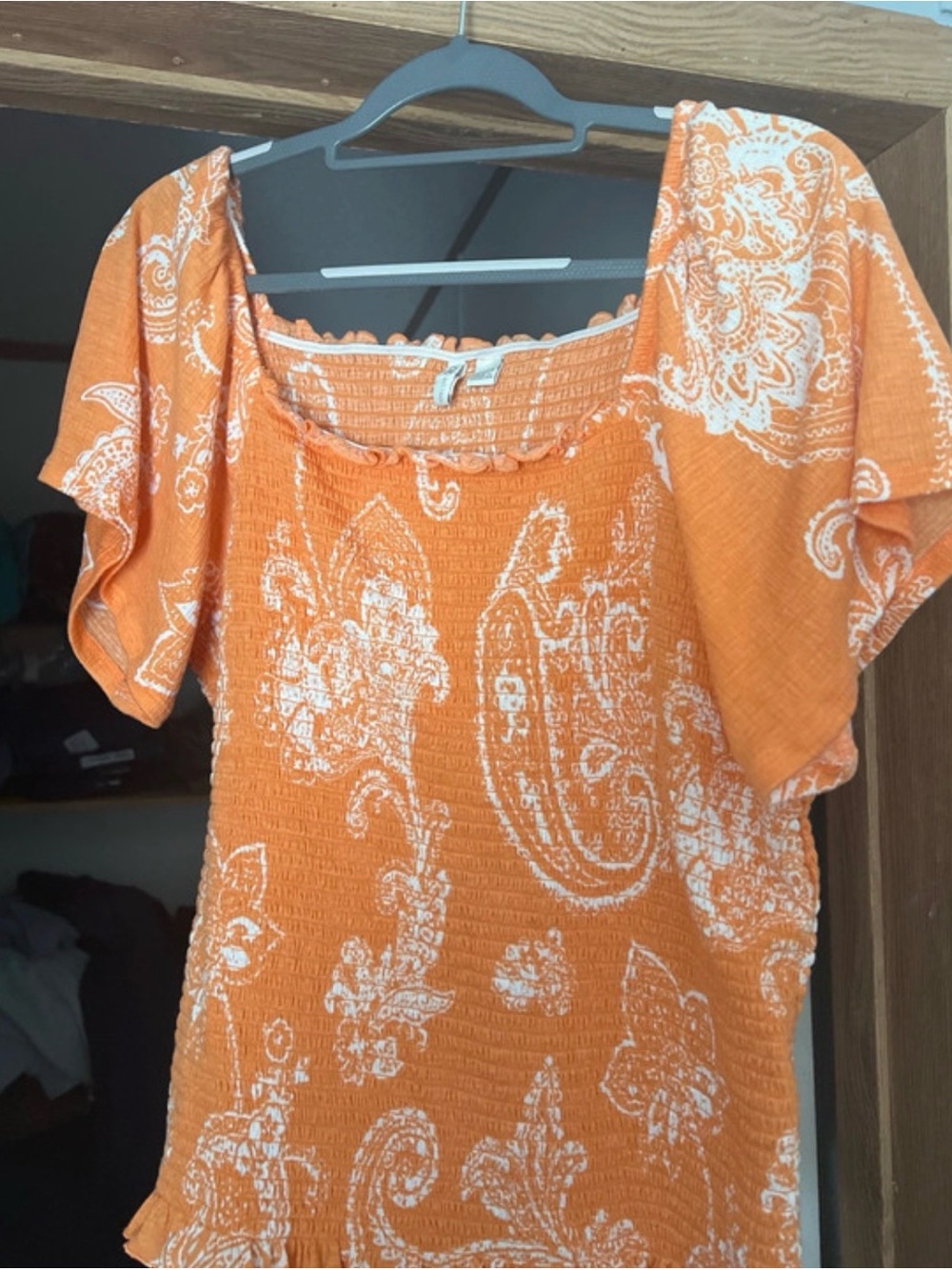 Cato vibrant Orange top 18wx20w